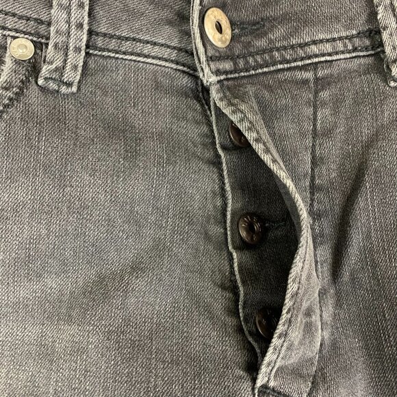 Diesel Mens Pants 32 Gray Jeans Darron Regular Slim Tapered Stretch Denim 32x32 - Picture 6 of 15